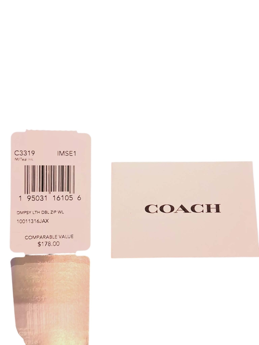 Coach Dempsey Double Zip Wallet C3319 - Picture 4 of 12